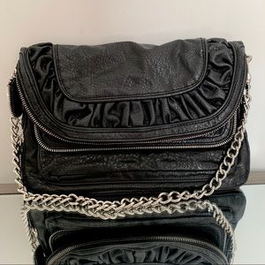 BCBG Black Zipper Handbag